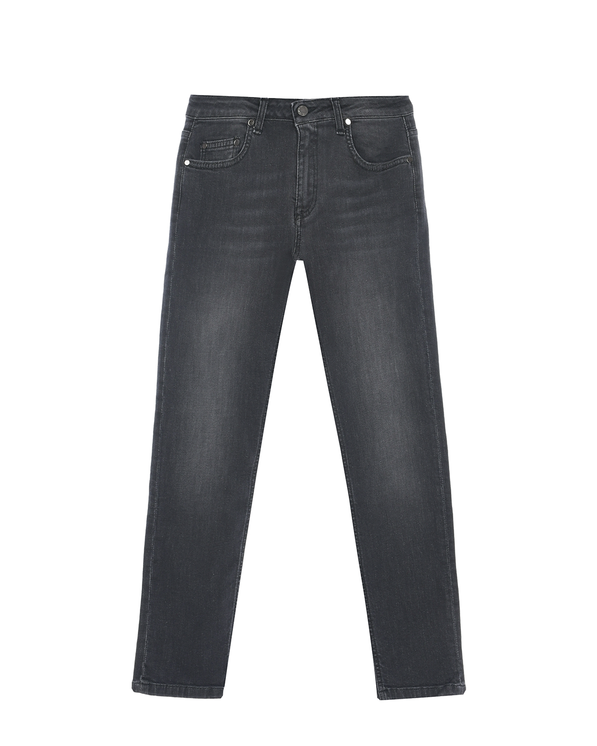 Черные джинсы с потертостями Neil Barrett, размер 152, цвет черный