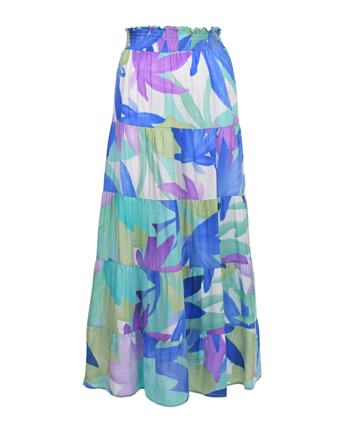 Синяя юбка с растительным принтом Pietro Brunelli тёмно синяя юбка шорты для девочки 12 13л 158 40