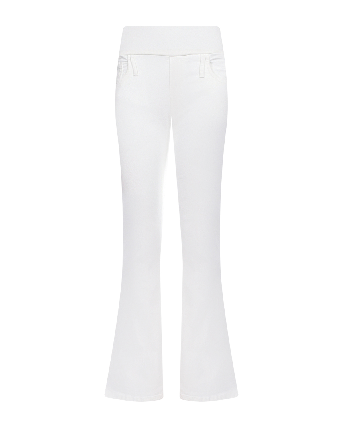Белые джинсы клеш для беременных Pietro Brunelli белая футболка в синюю полоску pietro brunelli