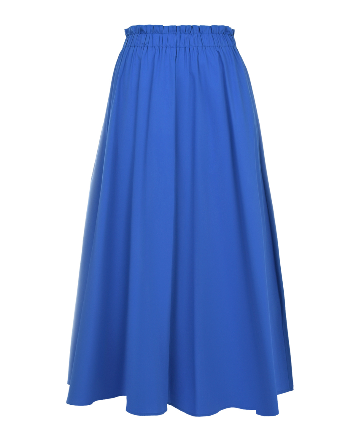 Синяя юбка с поясом на резинке Pietro Brunelli толстовка худи с воротником стойкой синяя pietro brunelli