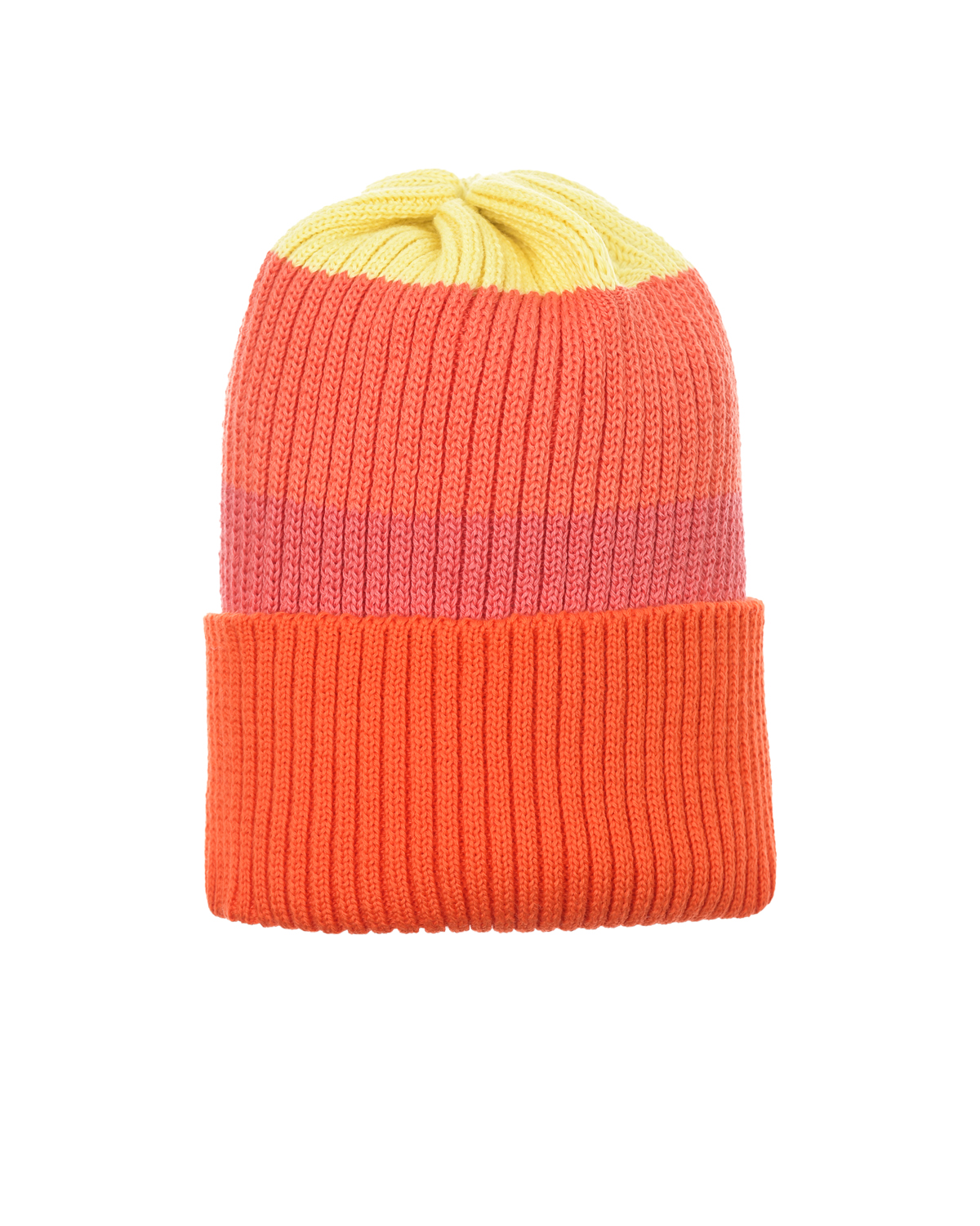 Оранжевая шапка в полоску Regina, размер 59, цвет оранжевый