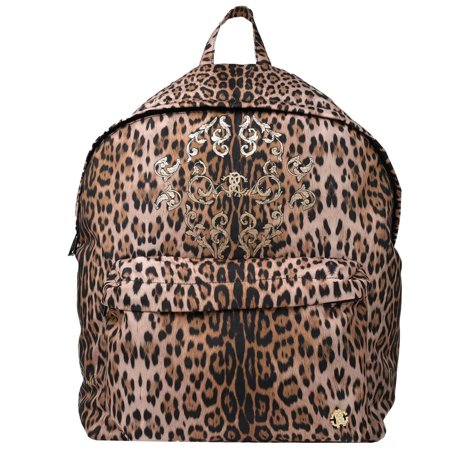 Леопардовый рюкзак, 33x34x11 см Roberto Cavalli, размер unica, цвет мультиколор