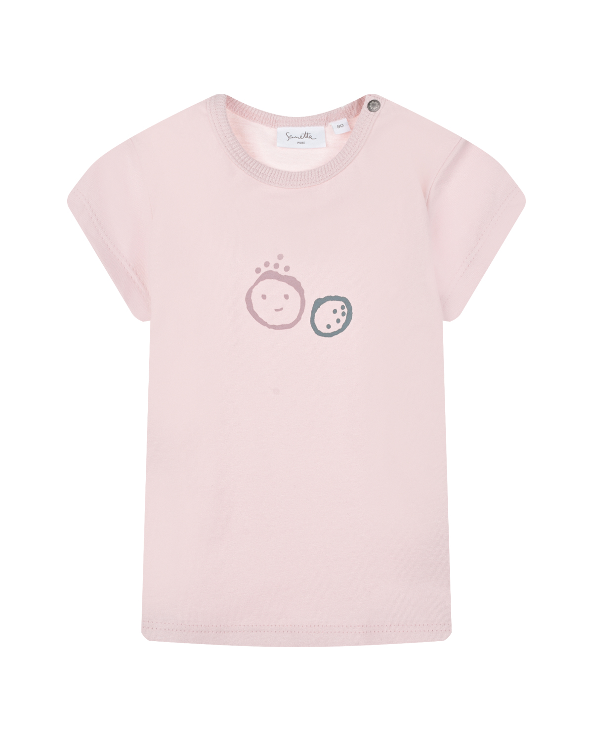 Футболка светло-розового цвета Sanetta Pure