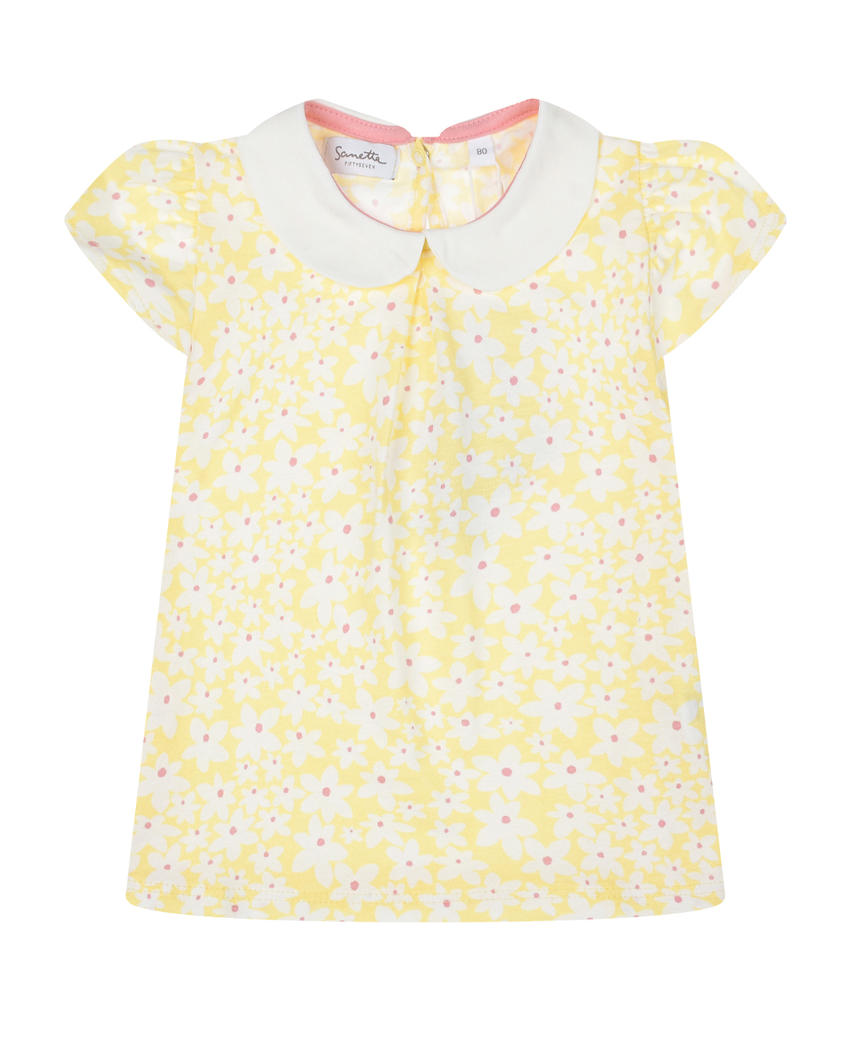 Желтая футболка с цветочным принтом Sanetta fiftyseven комбинезон с цветочным принтом sanetta
