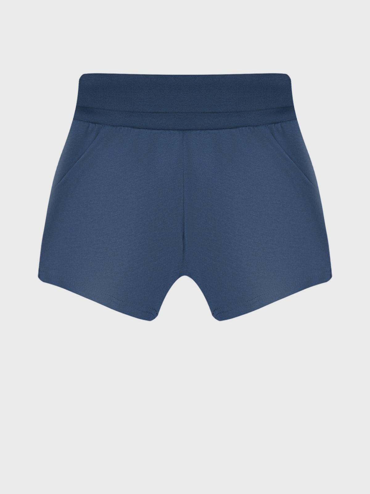Синие трикотажные шорты Sanetta Kidswear