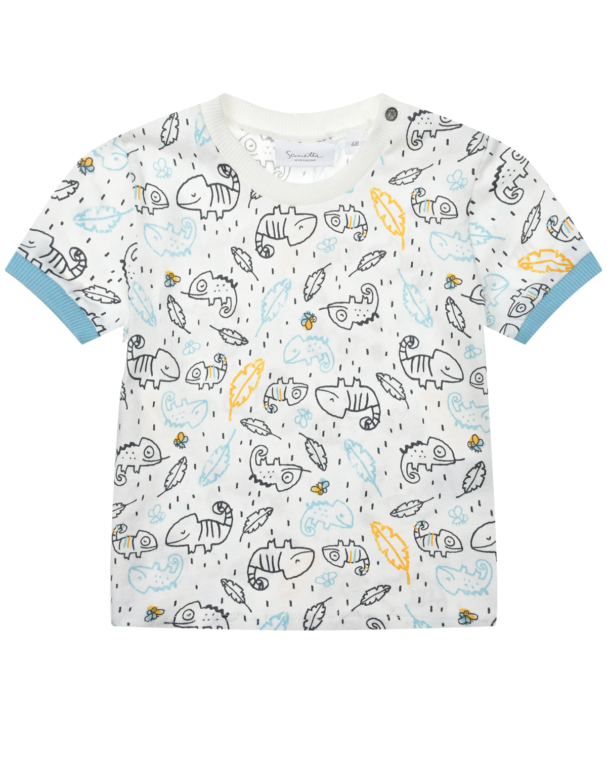 Футболка с принтом &quot;хамелеоны&quot; Sanetta Kidswear