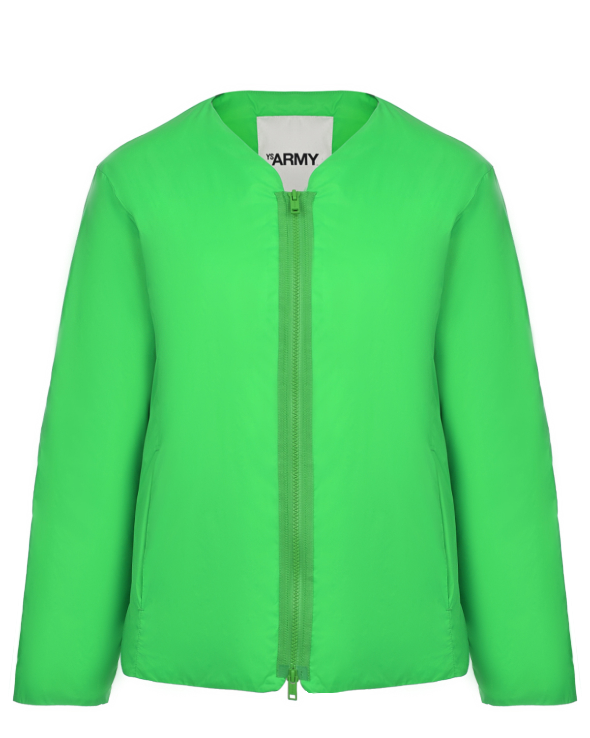 Куртка зеленого цвета Yves Salomon
