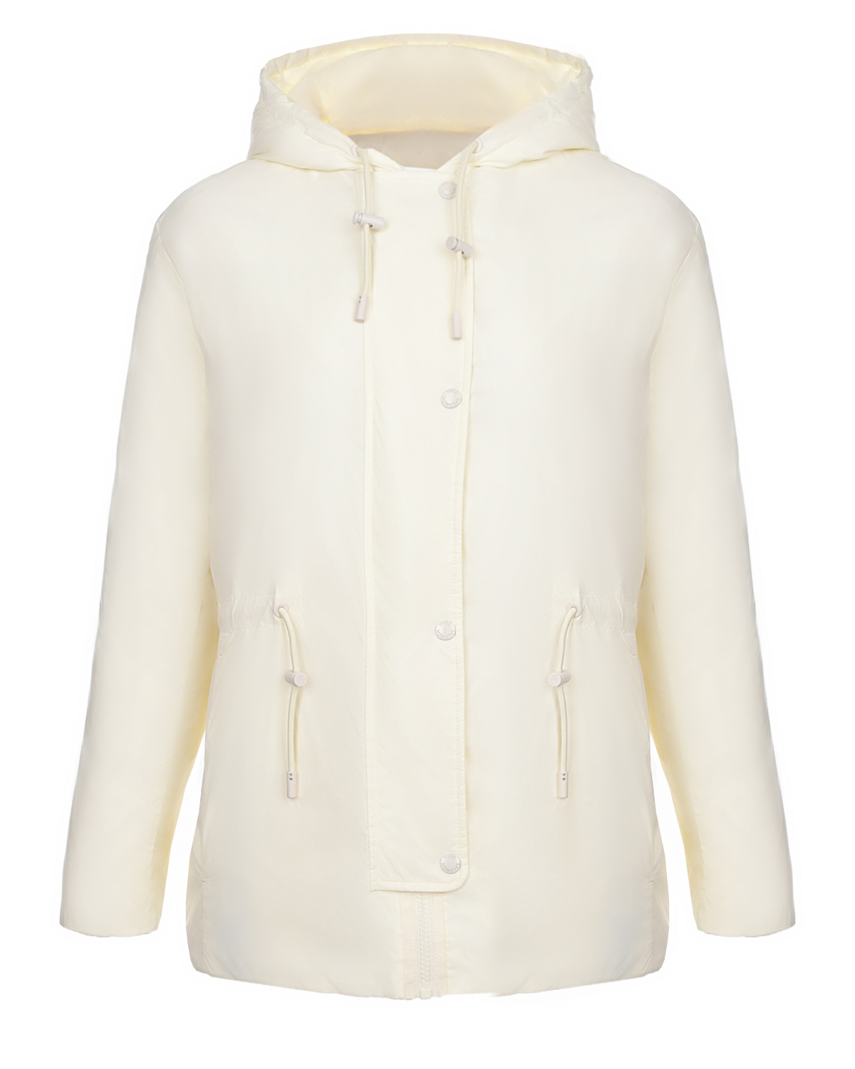 Кремовая куртка с капюшоном Yves Salomon куртка утепленная женская salomon stance белый