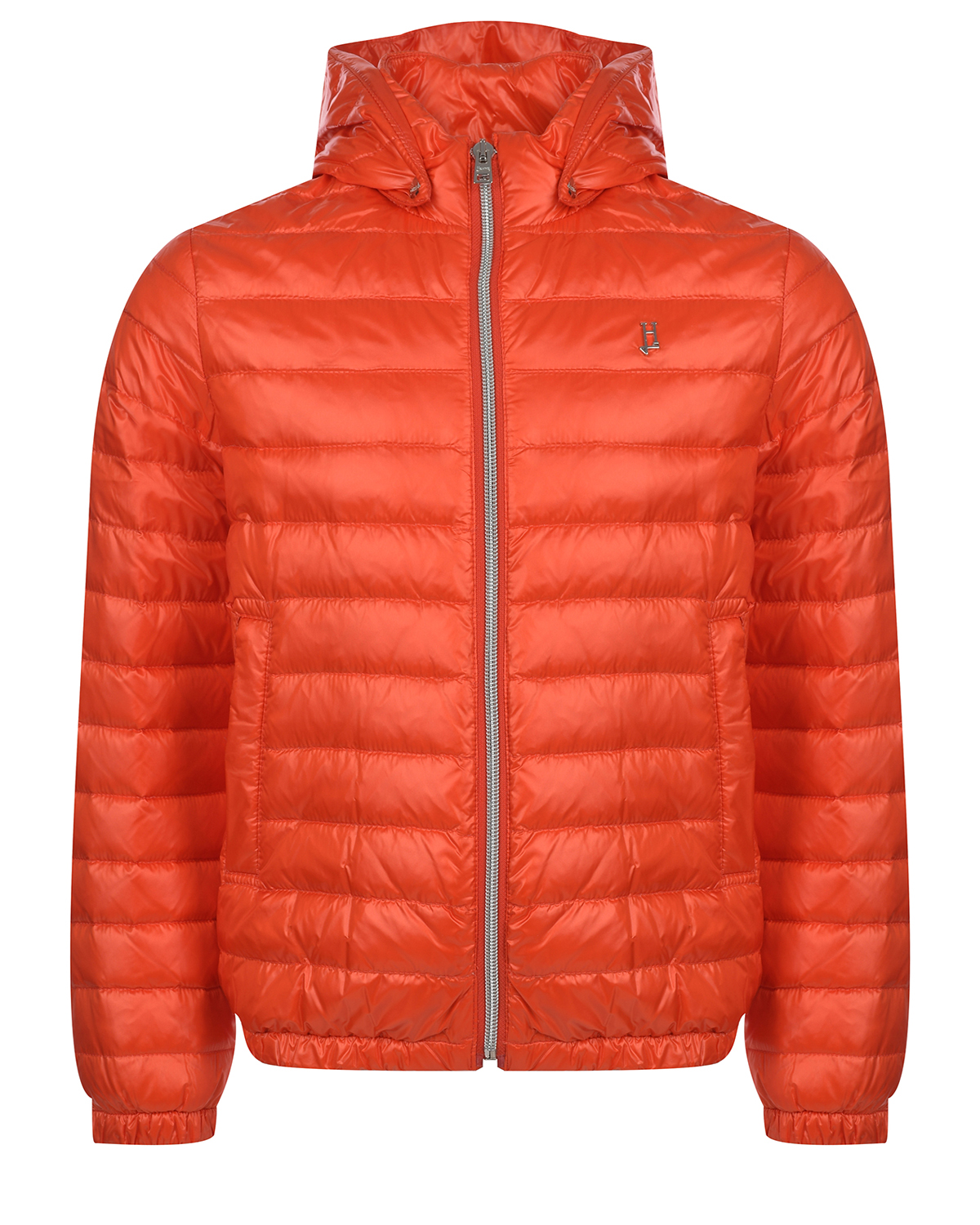 Оранжевая глянцевая куртка Herno