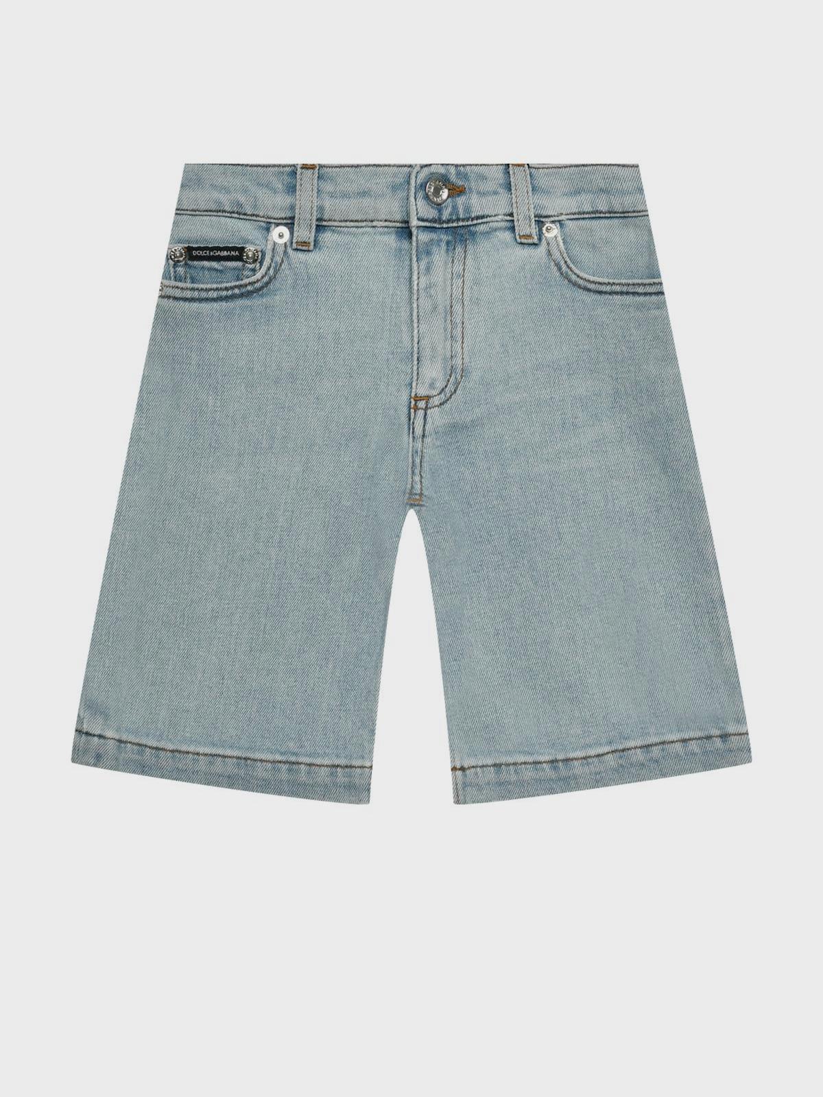 Джинсовые бермуды голубого цвета Dolce&Gabbana