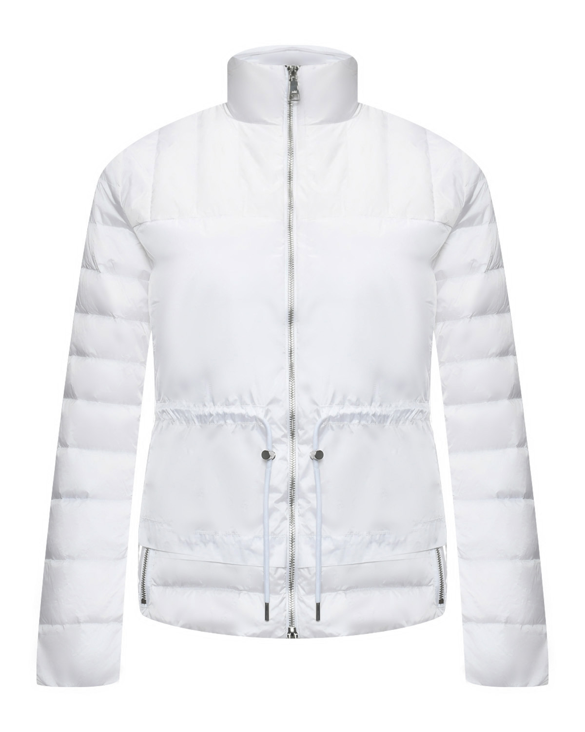 Куртка с кулиской на талии, белая ADD, размер 42, цвет белый - фото 1