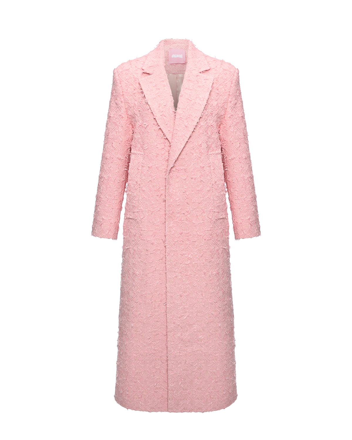 Однобортное пальто, розовое ALINE, размер 38, цвет нет цвета