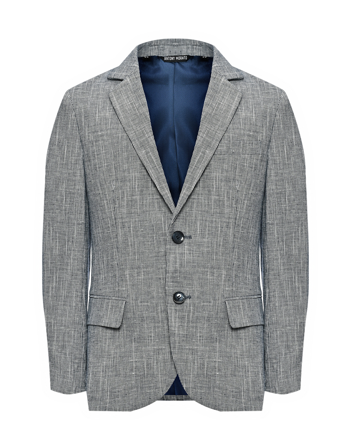 Пиджак однобортный серый, текстурная ткань Antony Morato, размер 140, цвет нет цвета - фото 1