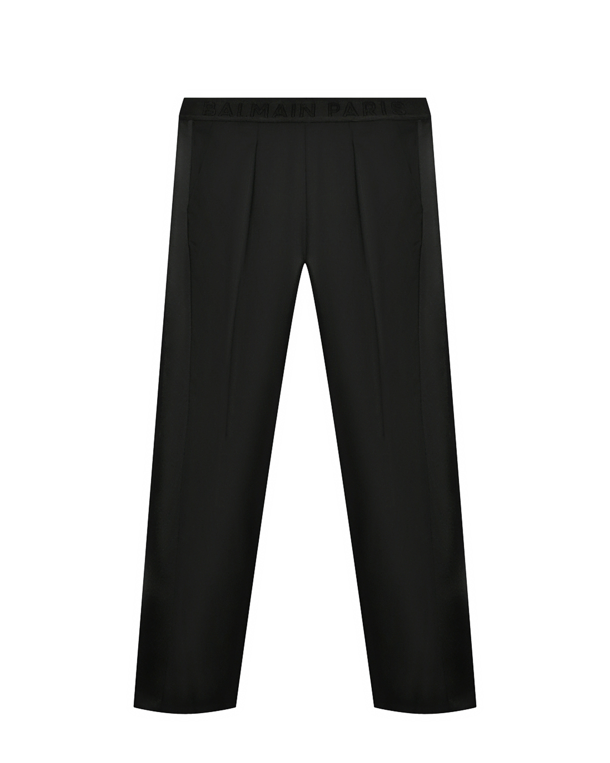Классические брюки с лого в тон Balmain, размер 164, цвет нет цвета
