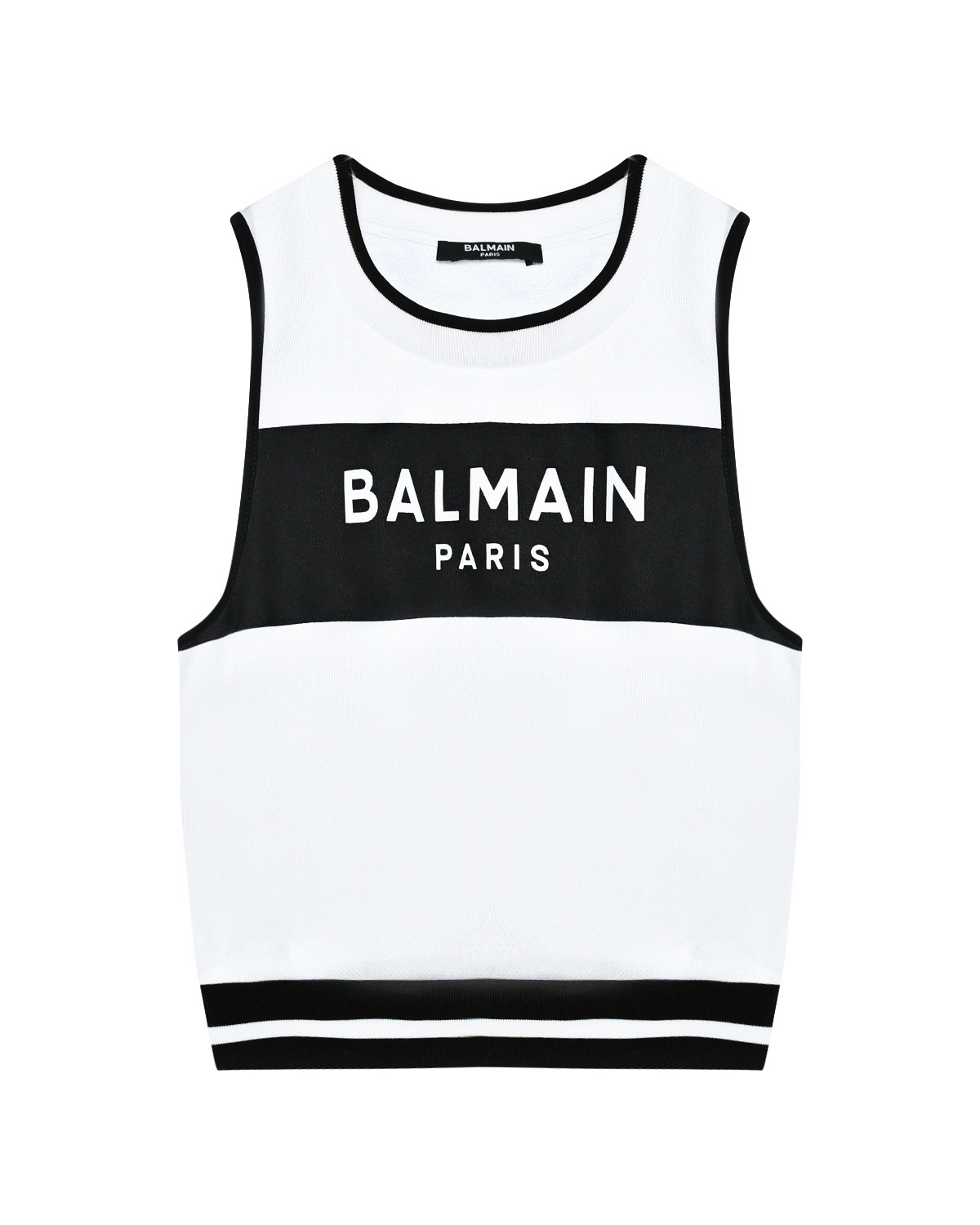 Топ в стиле color block Balmain