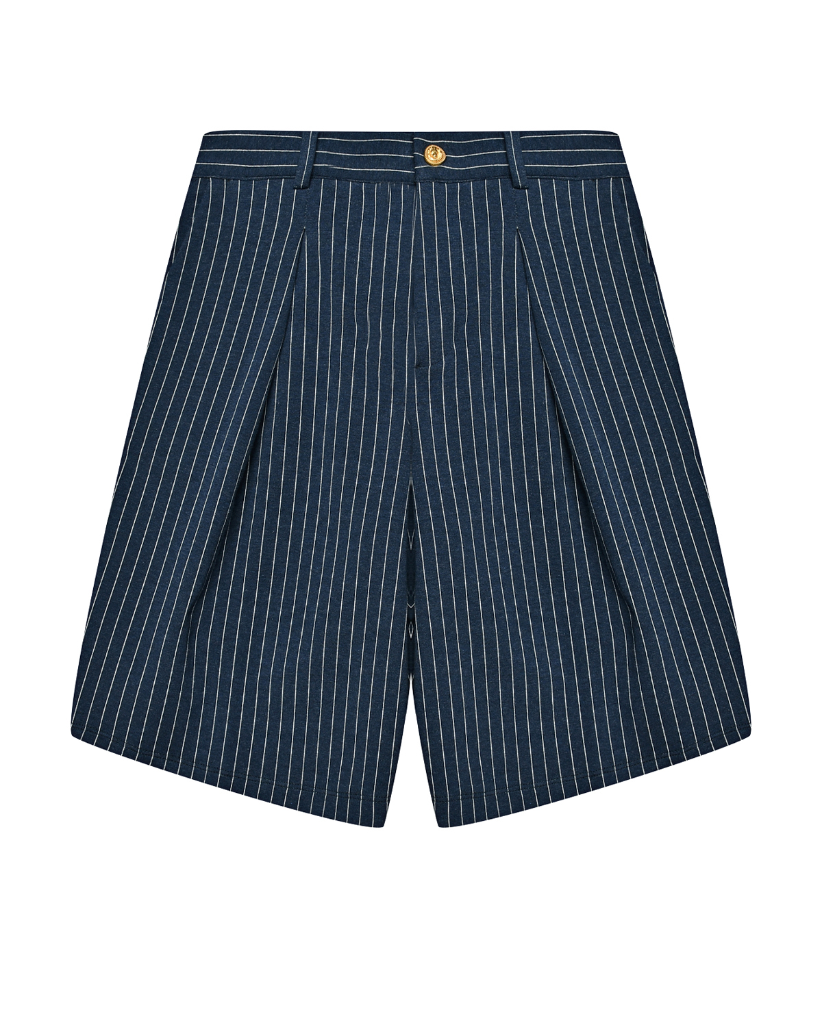 Бермуды в тонкую полоску, синие Balmain
