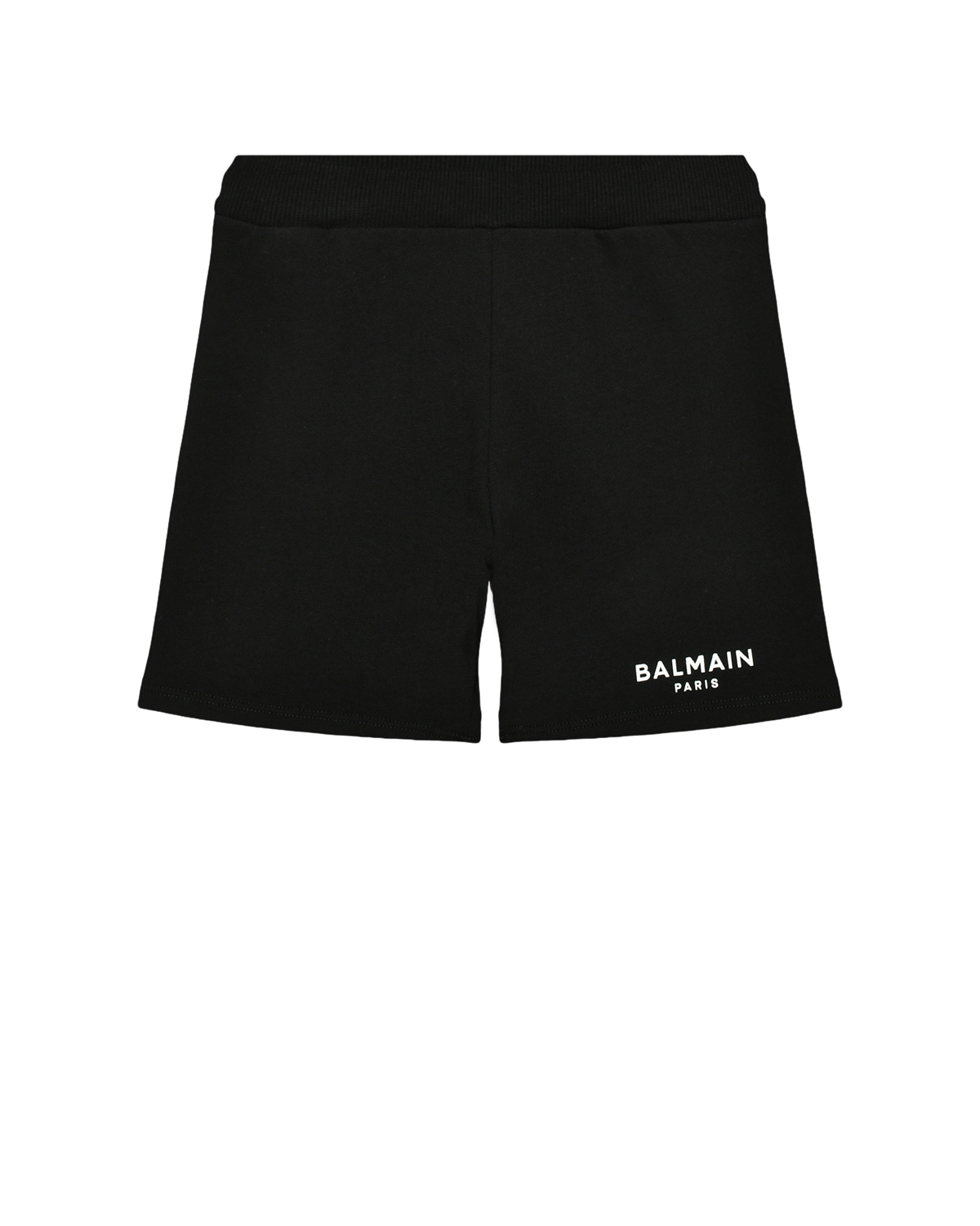 Бермуды с белым лого, черные Balmain
