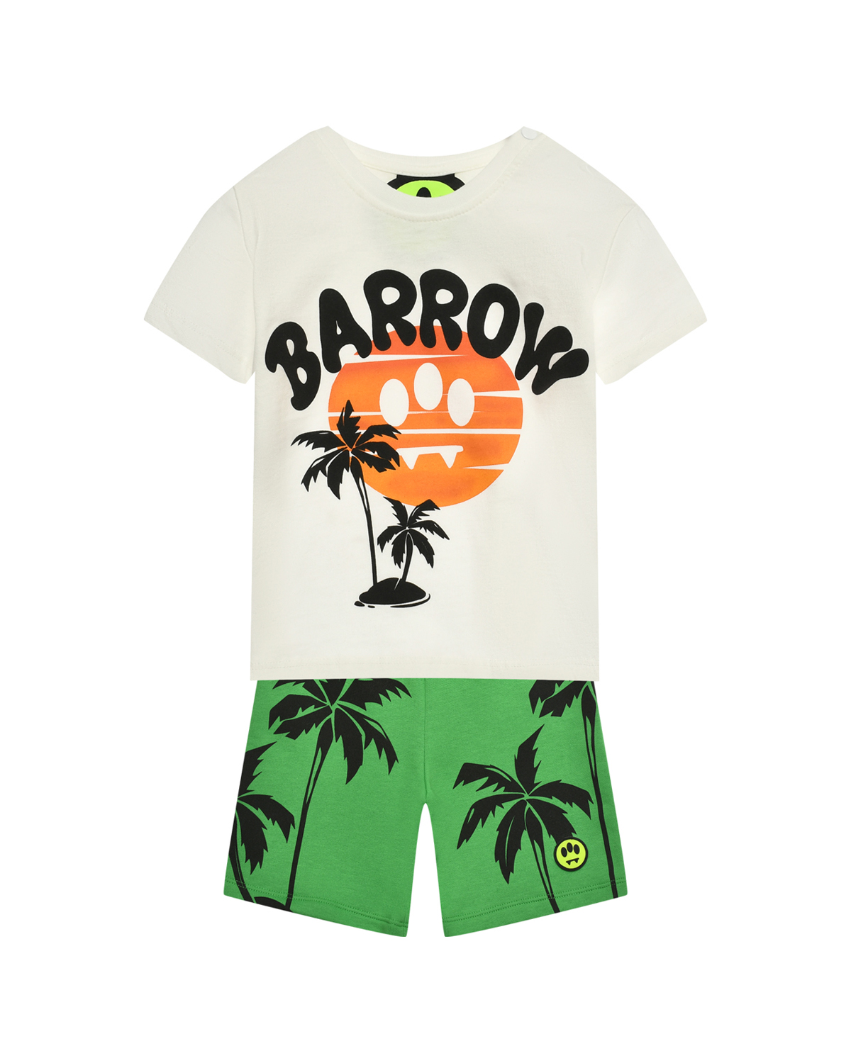 Комплект: футболка и бермуды, принт "пальмы" Barrow