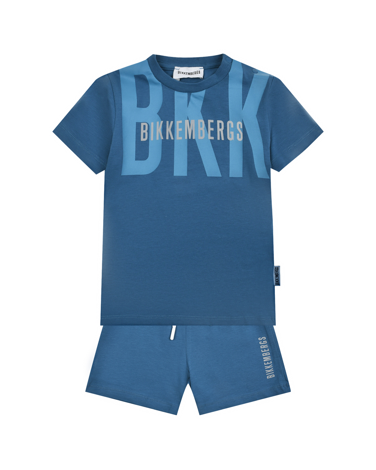 Комплект: футболка и шорты, голубой Bikkembergs