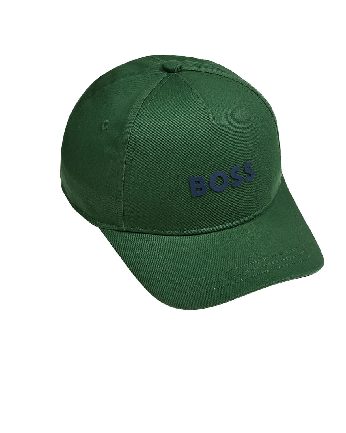 Бейсболка с синим логотипом, зеленая BOSS, размер 54, цвет нет цвета