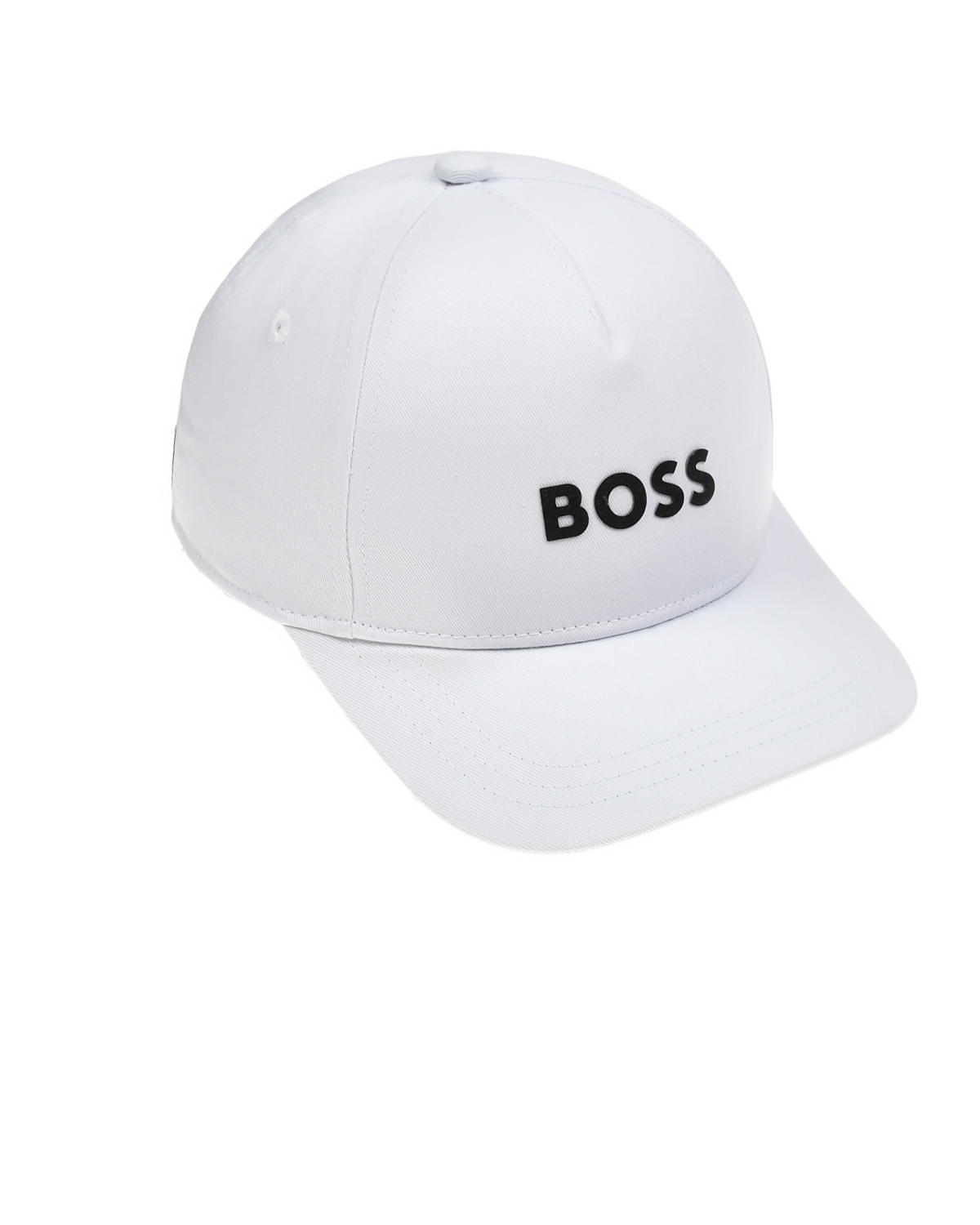 Бейсболка с черным логотипом, белая BOSS, размер 54, цвет нет цвета