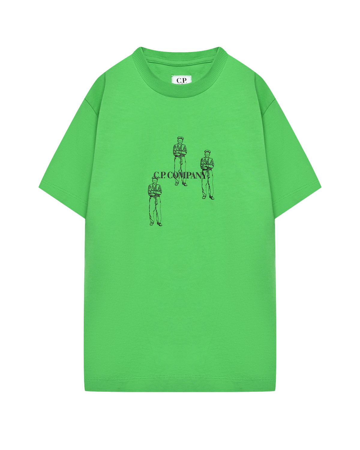 Футболка с крупным лого на спине CP Company