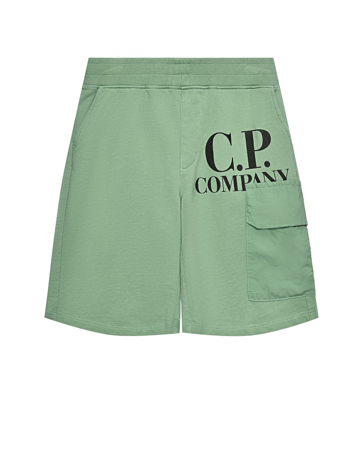 Бермуды с карманом-карго, зеленые CP Company, размер 152, цвет нет цвета - фото 1