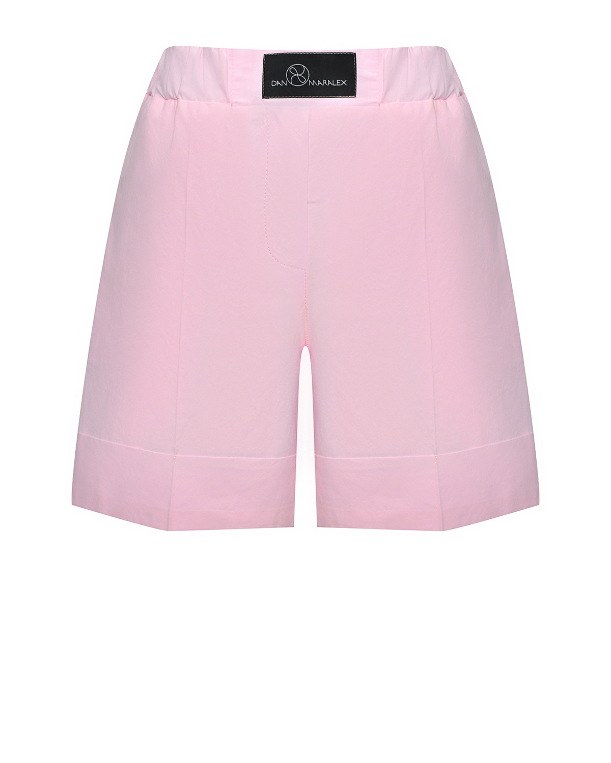 Хлопковые шорты с поясом на резинке, розовые Dan Maralex