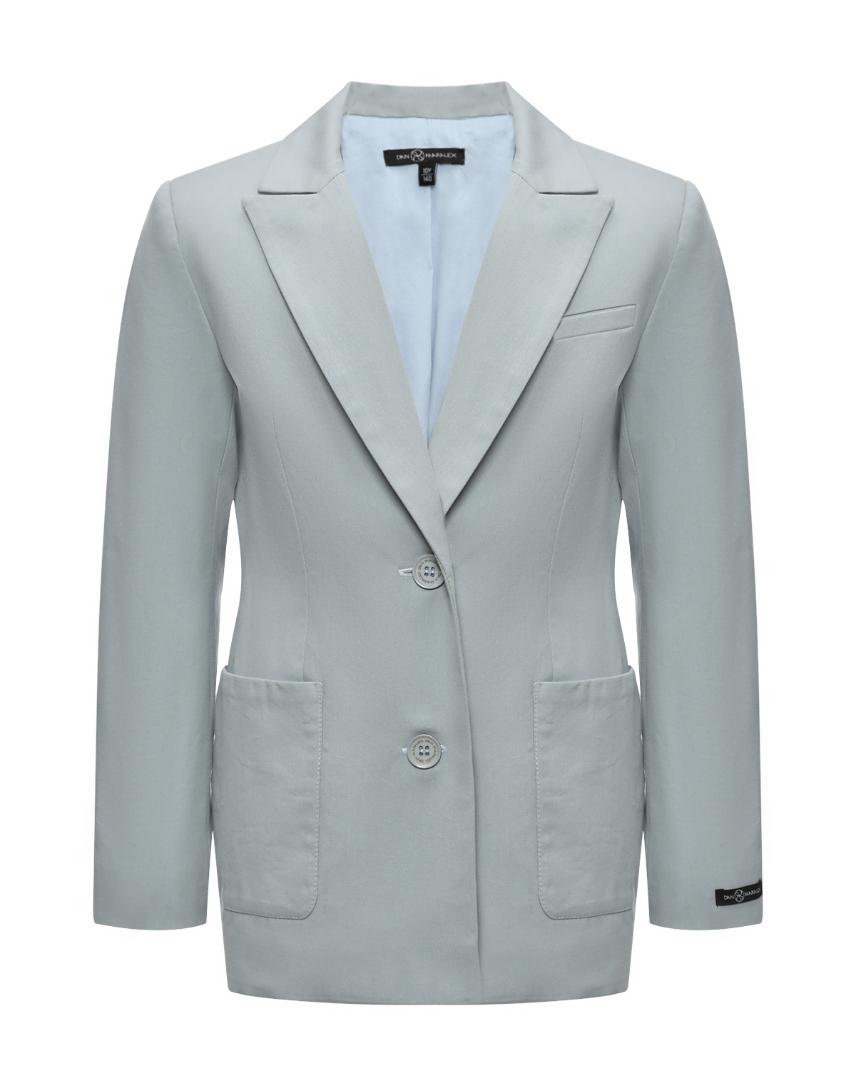 Однобортный пиджак на подкладе, серый Dan Maralex, размер 140, цвет нет цвета - фото 1