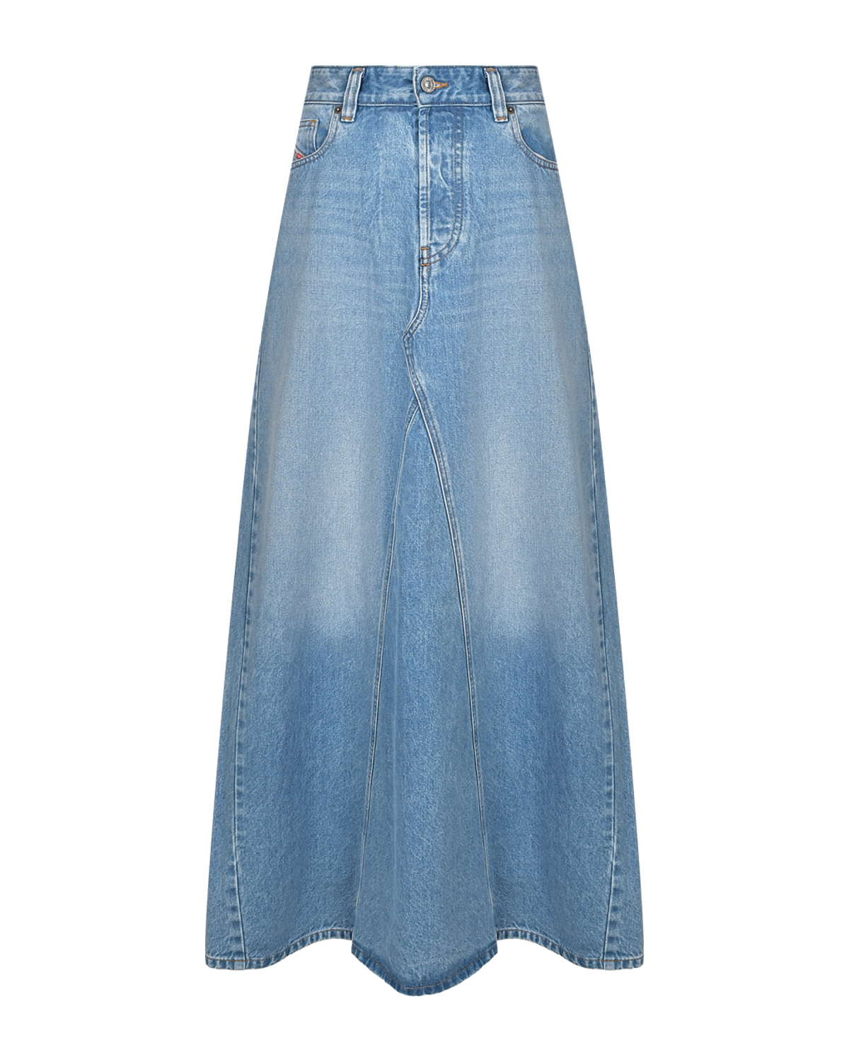 Джинсовая юбка, голубая Diesel джинсовая юбка макси