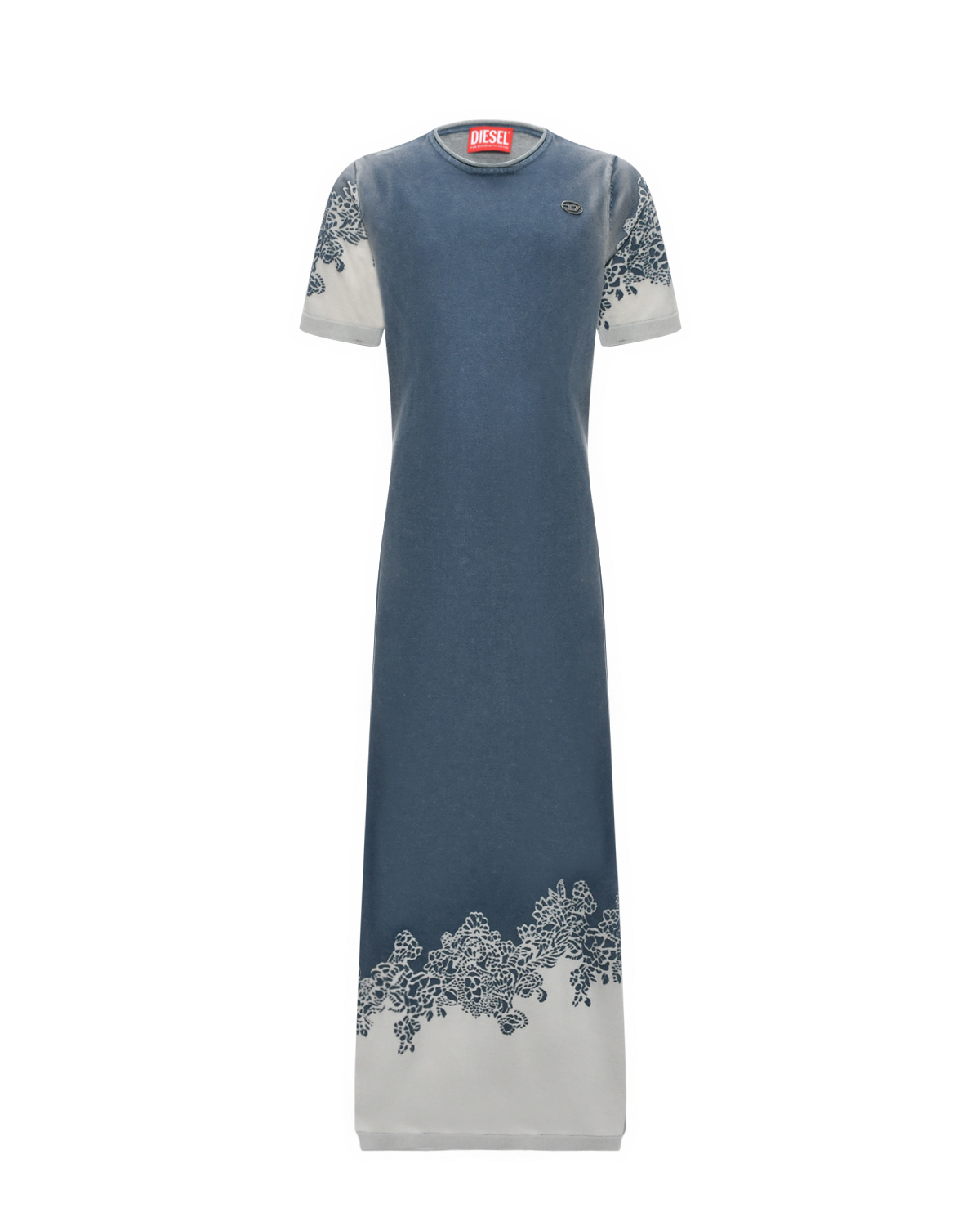Платье с короткими рукавами Diesel, размер 152, цвет синий - фото 1