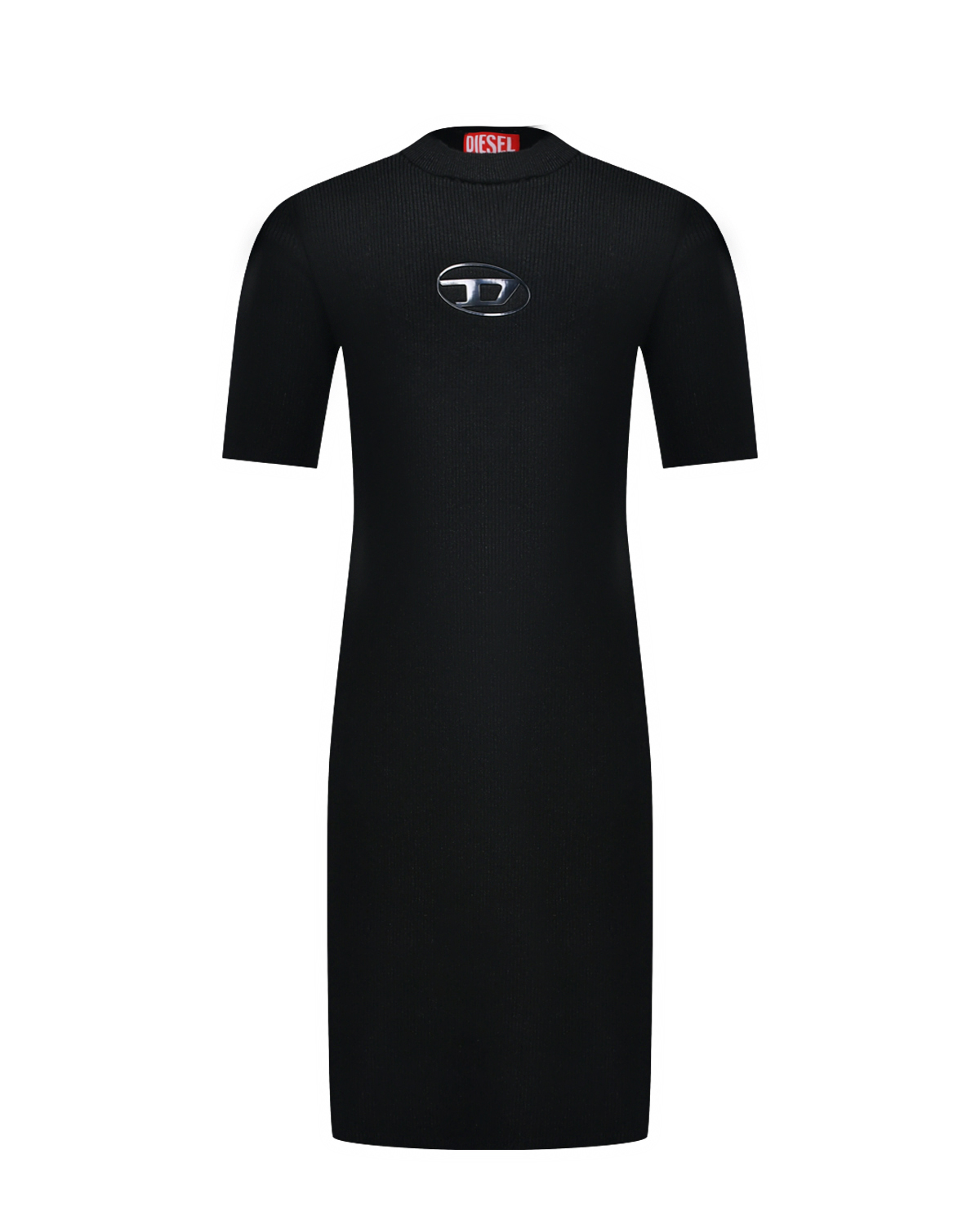Трикотажное платье, черный металлик Diesel, размер 176 - фото 1