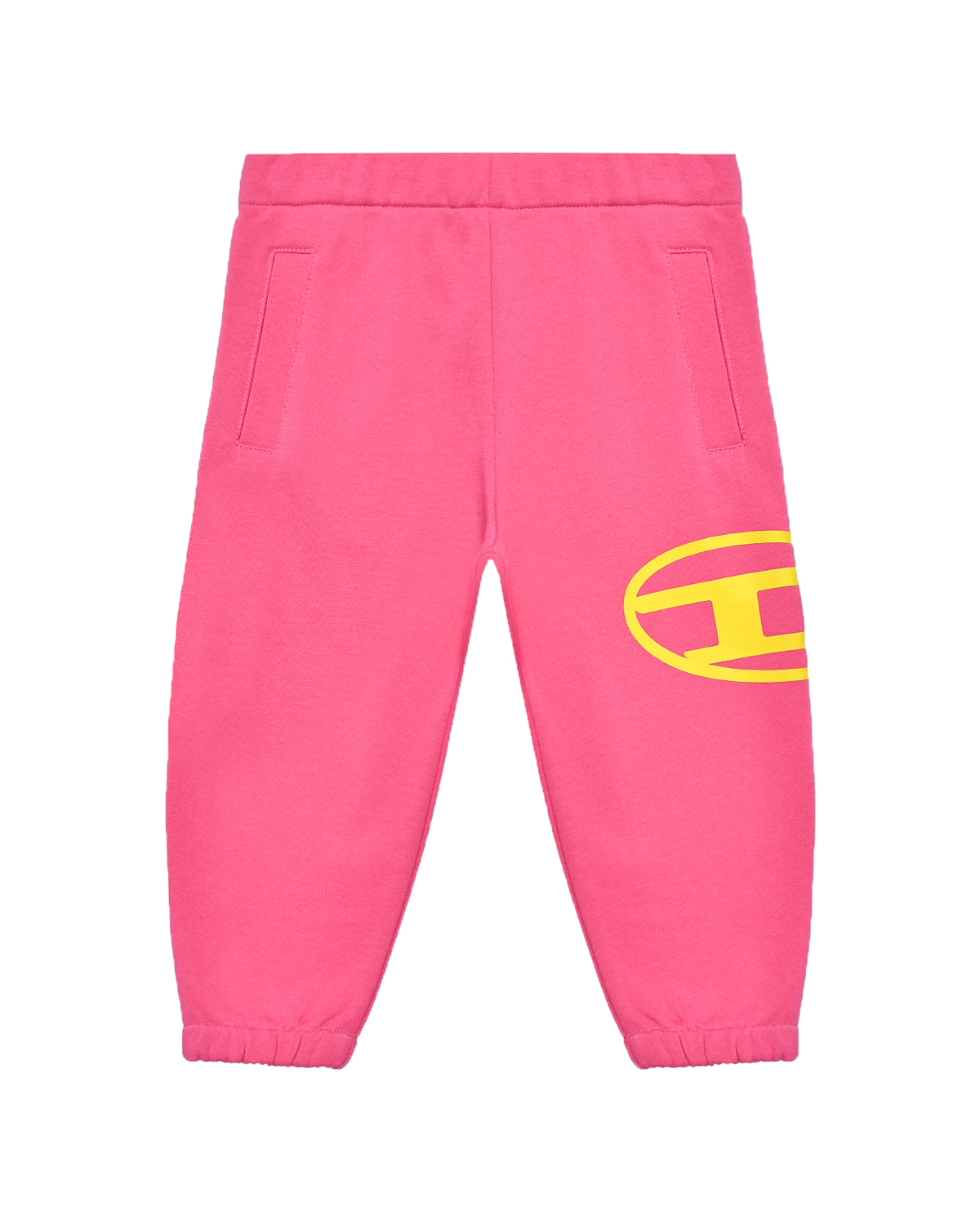 Спортивные брюки с поясом на резинке, розовые Diesel спортивные брюки с поясом на кулиске черные diesel