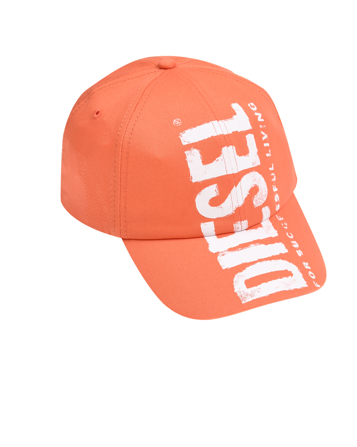 Бейсболка с белым лого, оранжевая Diesel, размер 3, цвет оранжевый