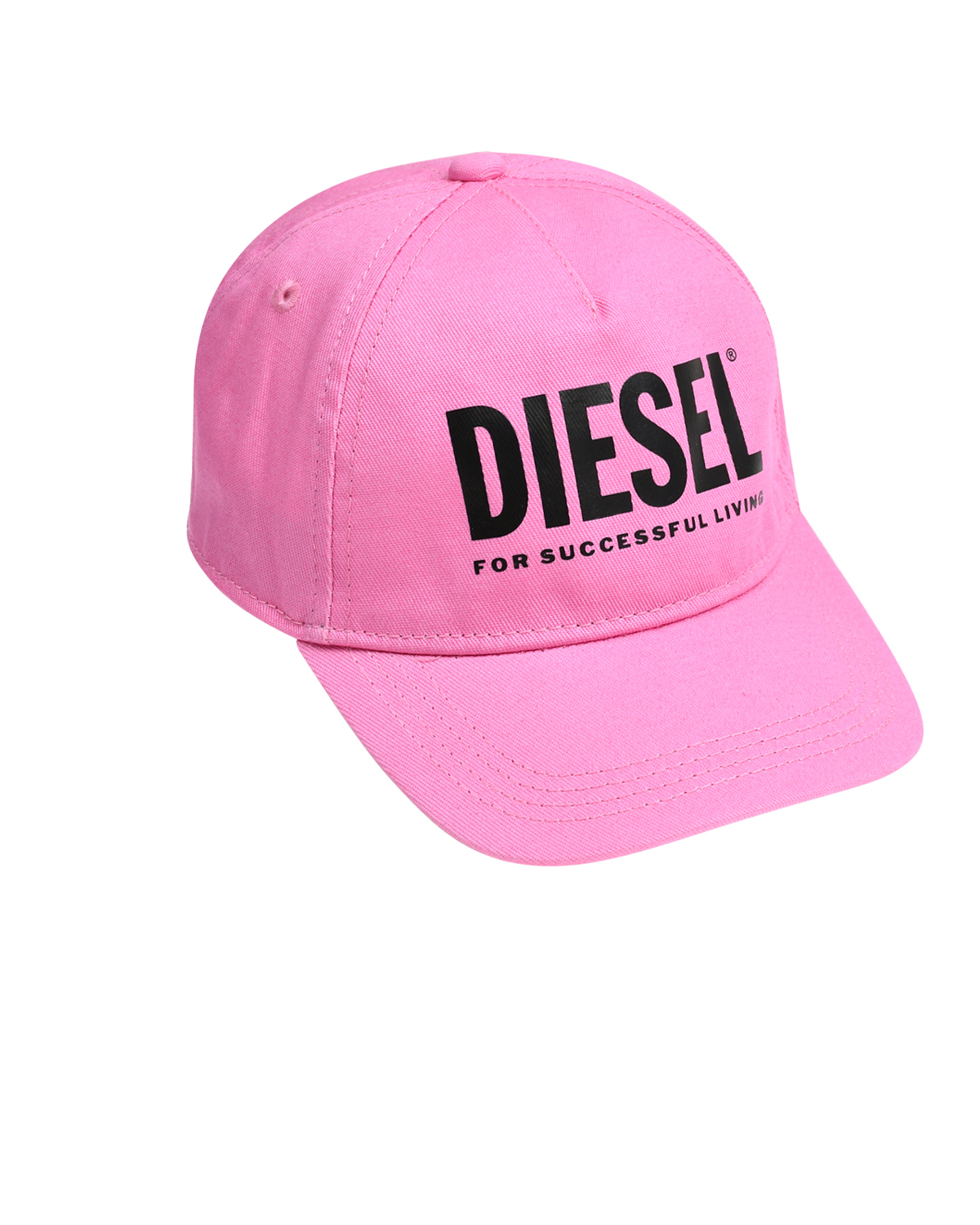 Бейсболка с черным лого, розовая Diesel, размер 3, цвет розовый