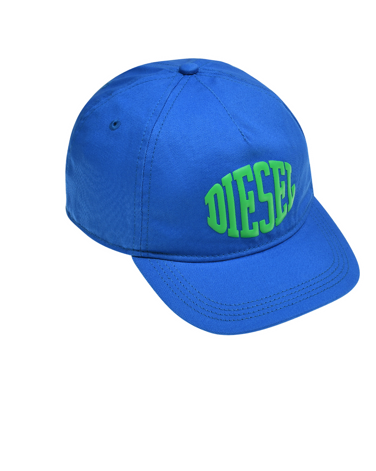 Бейсболка с зеленым лого, синяя Diesel, размер 2, цвет синий