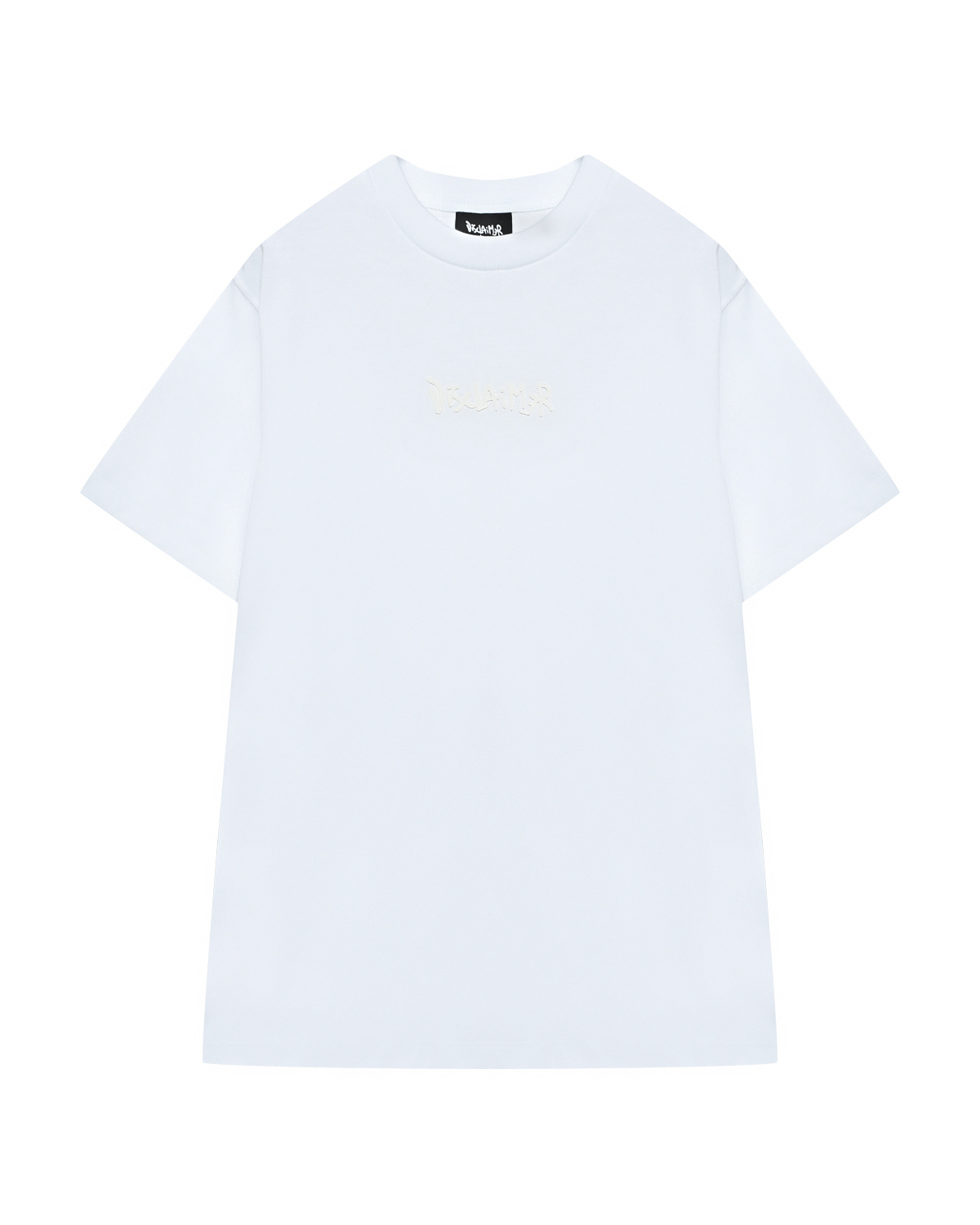 Футболка с лого в тон, белая Disclaimer