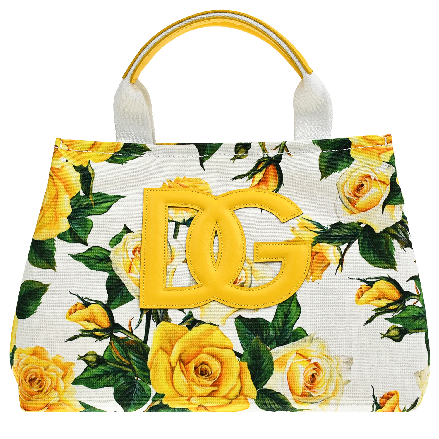 Сумка с принтом "желтые розы" Dolce&Gabbana