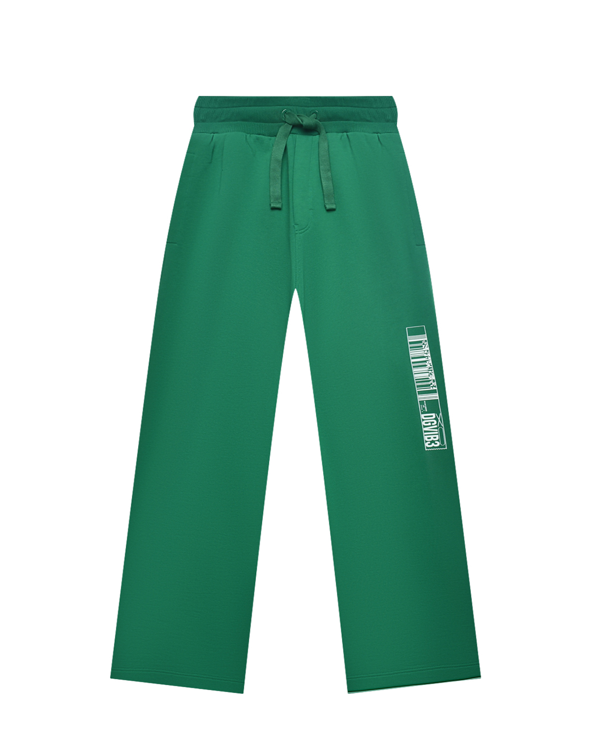 Брюки спортивные однотонные Dolce&Gabbana, размер 164, цвет зеленый - фото 1