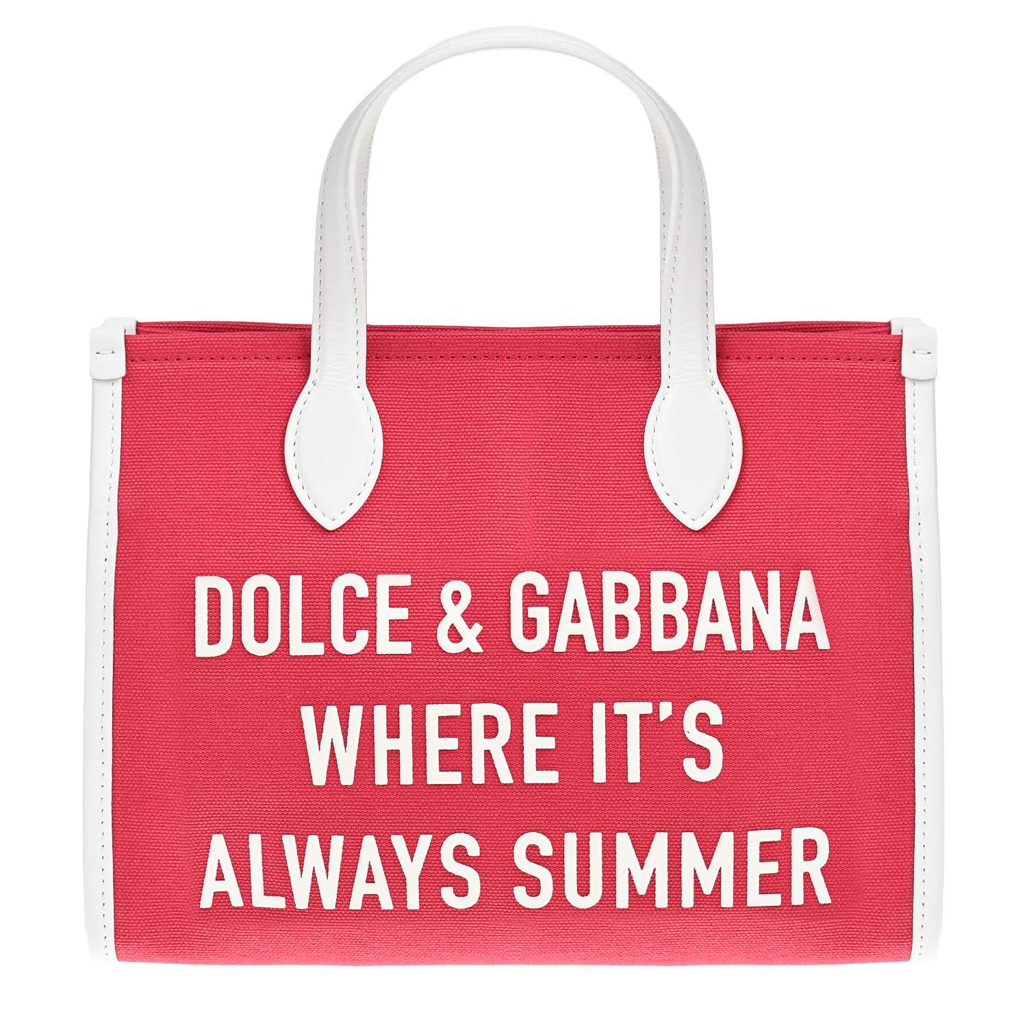 Сумка-шопер, розовая Dolce&Gabbana