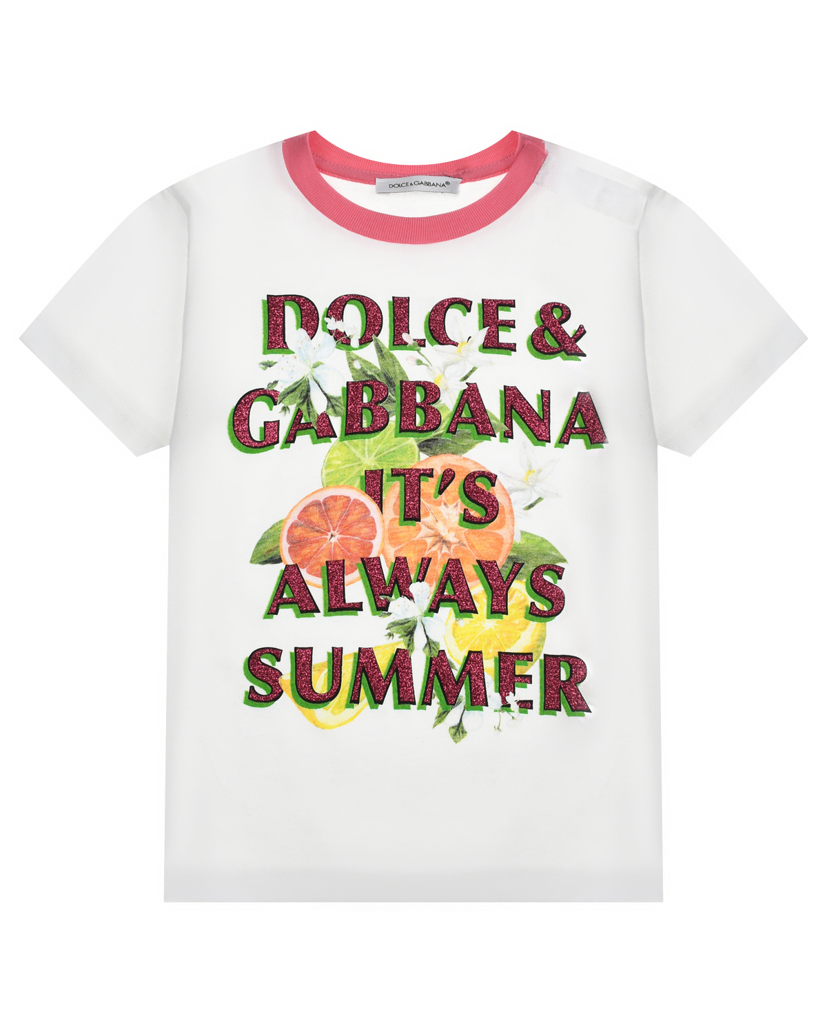 Футболка с принтом "D&G its always summer" Dolce&Gabbana
