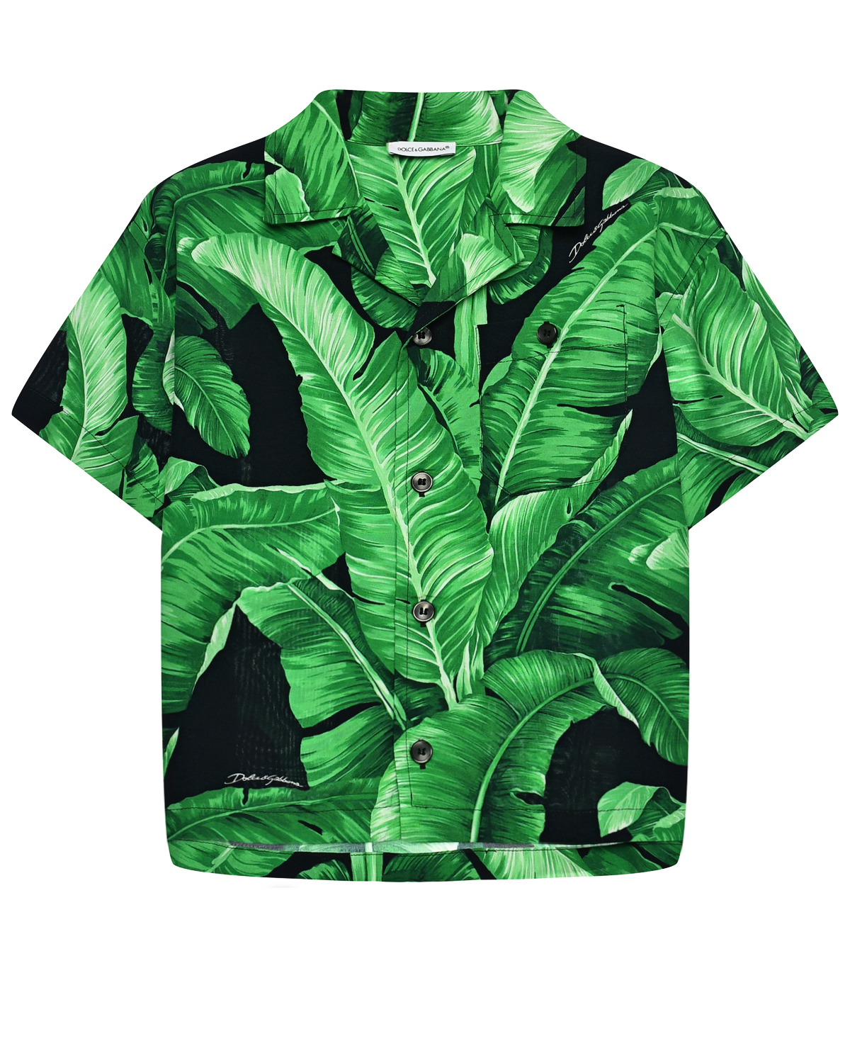 Рубашка со сплошным принтом "листья" Dolce&Gabbana