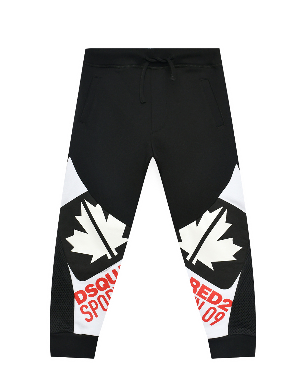 Спортивные брюки с лого, черные Dsquared2, размер 152, цвет черный - фото 1