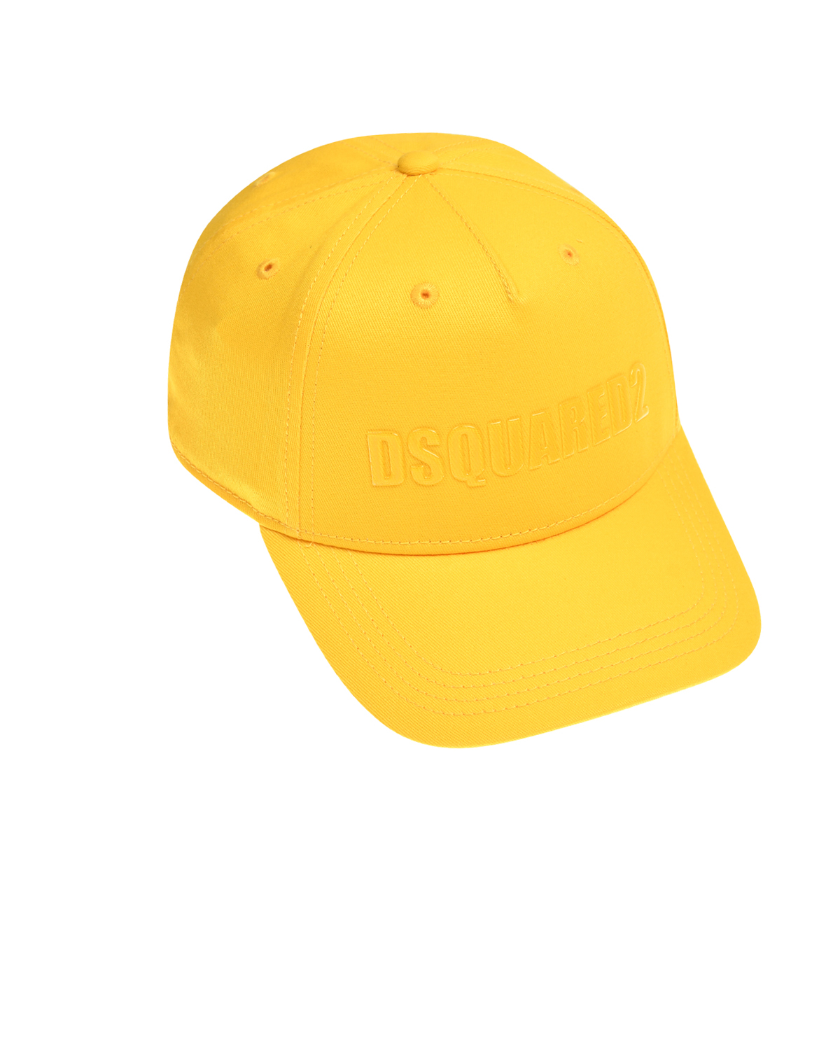 Бейсболка с лого в тон, желтая Dsquared2, размер 3, цвет желтый