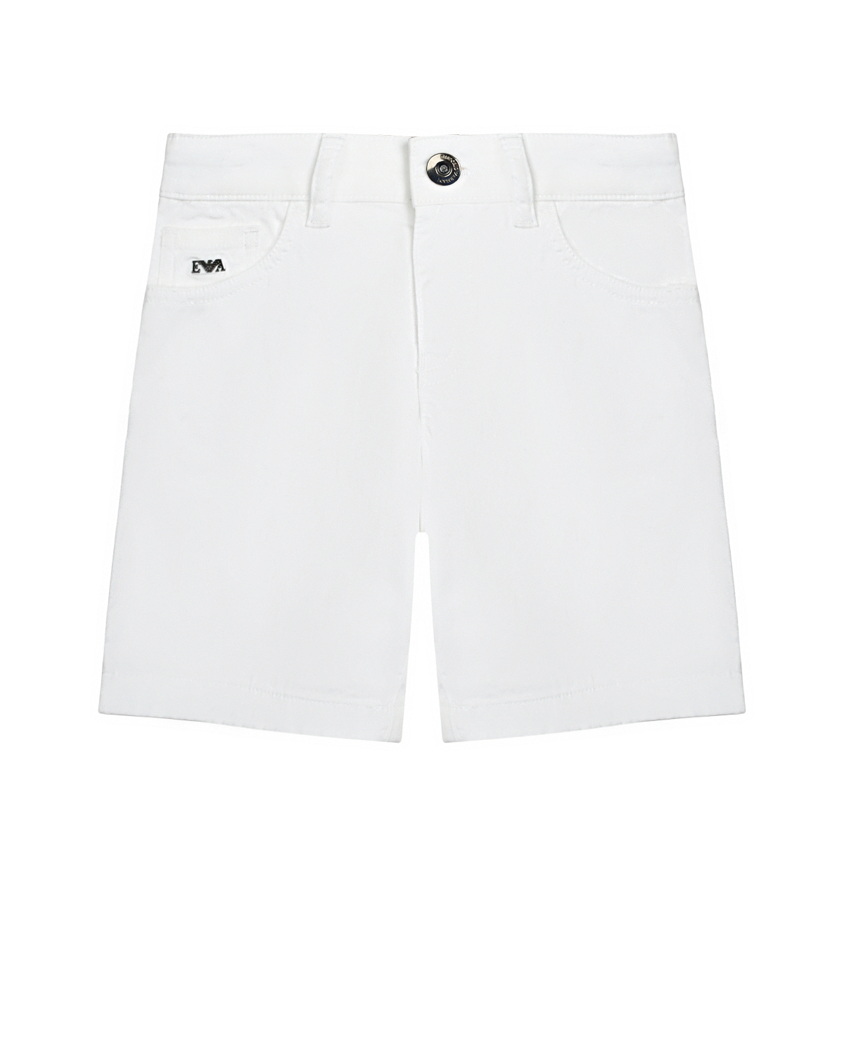 Бермуды из поплина, белые Emporio Armani