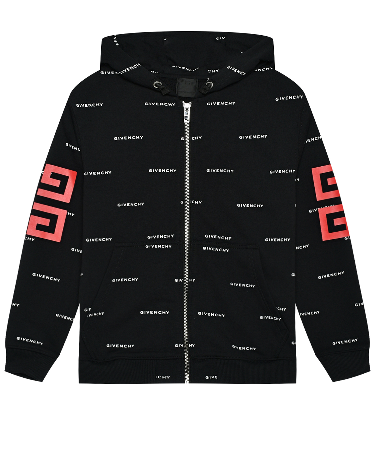 Куртка спортивная со сплошным лого Givenchy, размер 140, цвет нет цвета