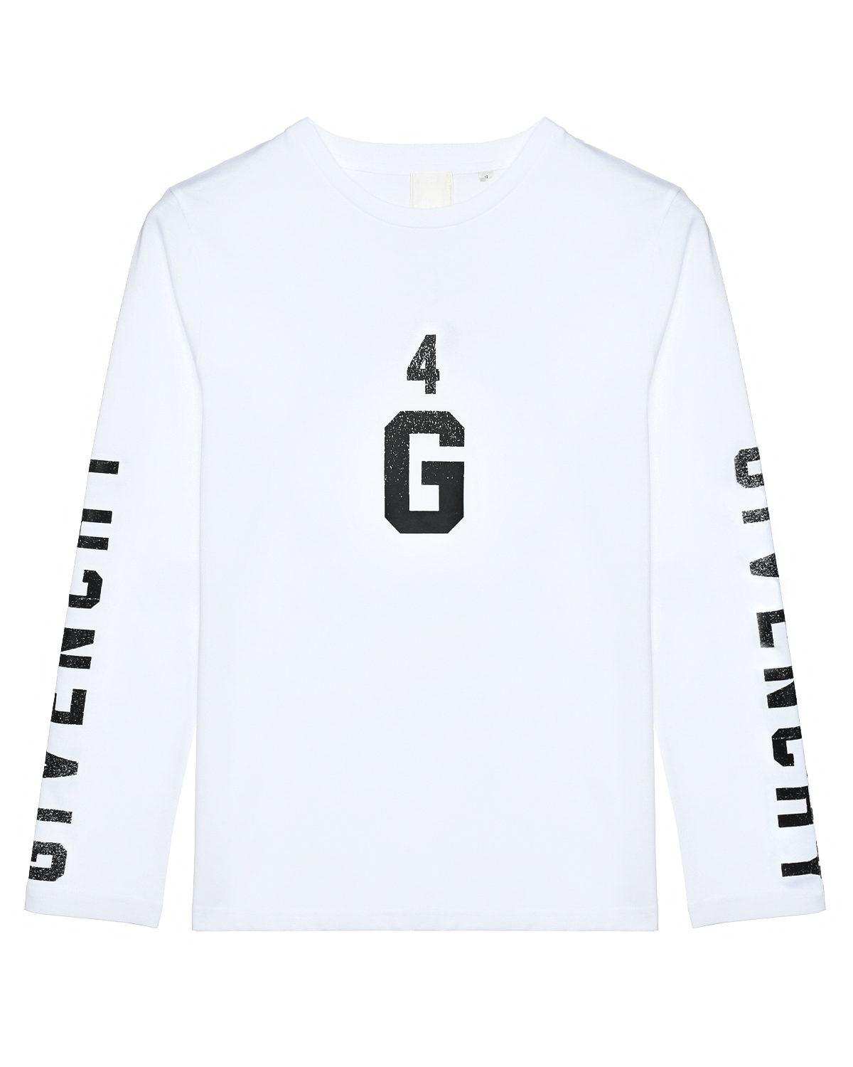 Толстовка с логотипом на рукавах, белая Givenchy, размер 128, цвет нет цвета