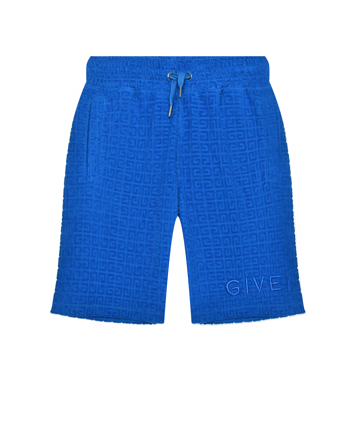 Бермуды со сплошным лого, синие Givenchy, размер 152, цвет нет цвета