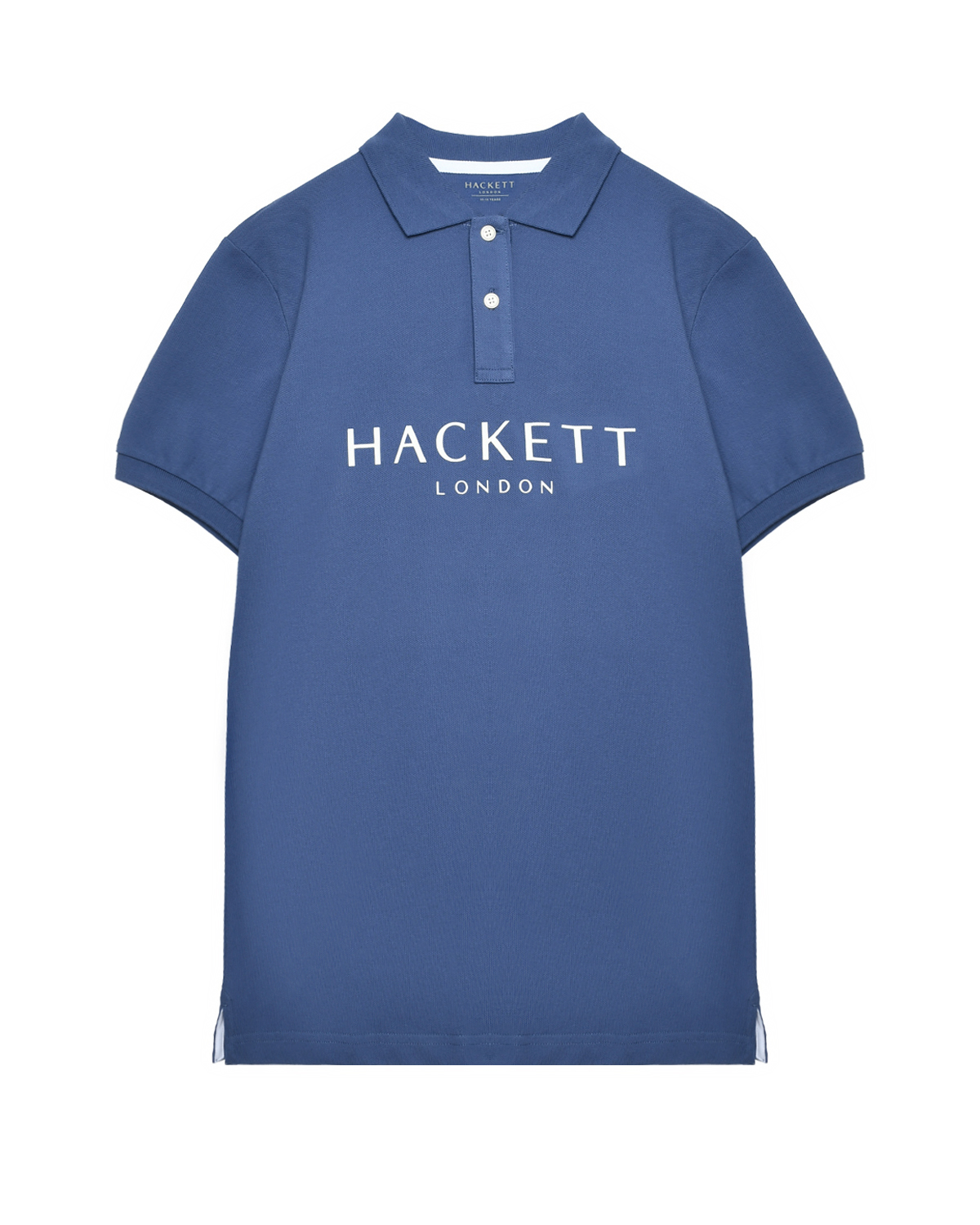 Футболка-поло лого на груди синяя Hackett London, размер 176, цвет нет цвета