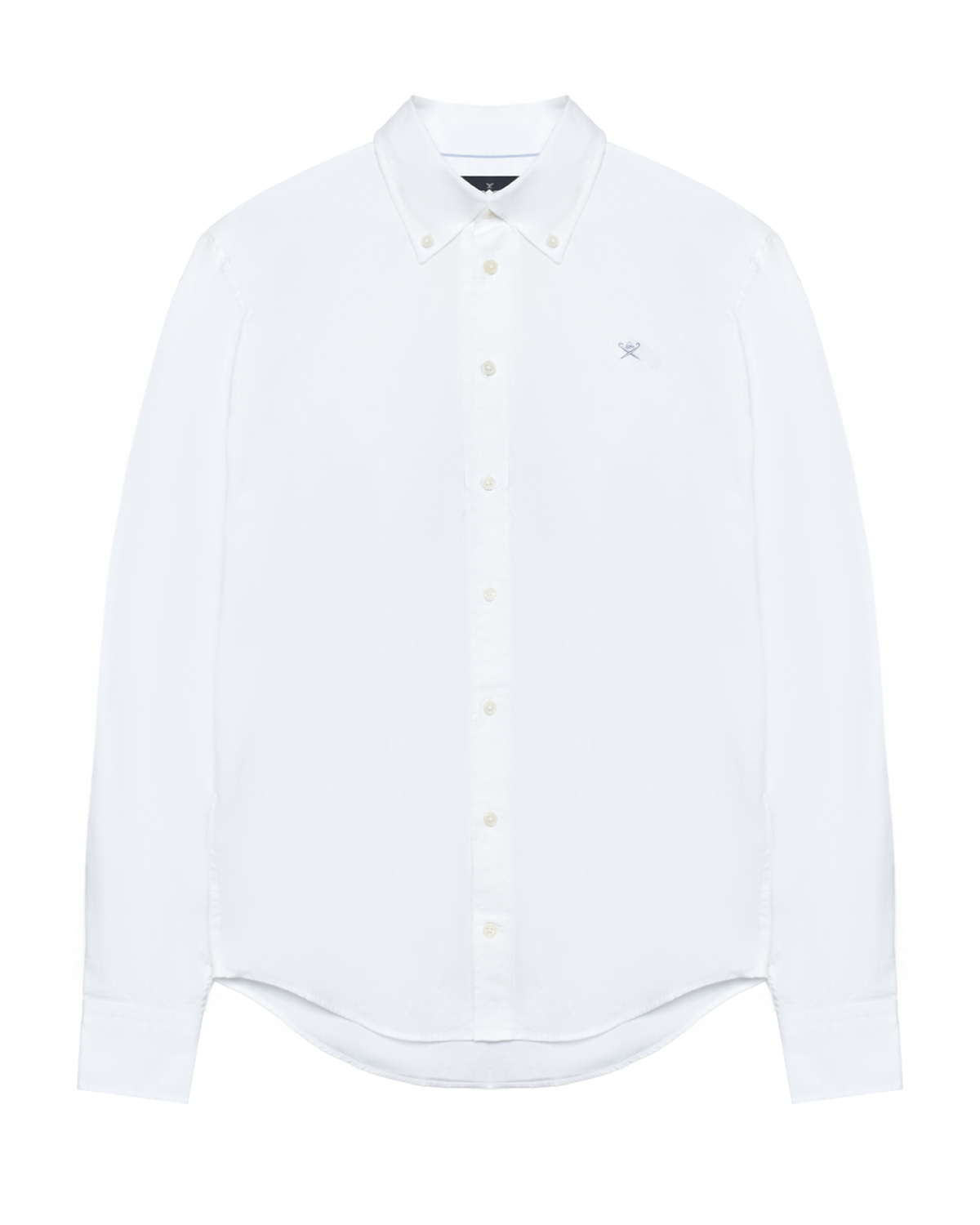 Рубашка оксфорд, вышивка на груди Hackett London, размер 176, цвет нет цвета
